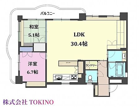 2LDK 間取り