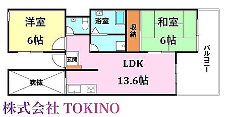 2LDK 間取り