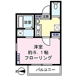 ESPERANZA（エスペランサ） 2階1Kの間取り