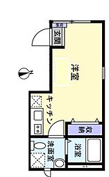 メゾン・グランエトワール ワンルームの間取図画像