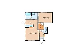 ニューパーク8B 1LDKの間取図画像