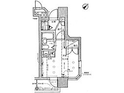 ライオンズマンション盛岡中央通 ワンルームの間取図画像