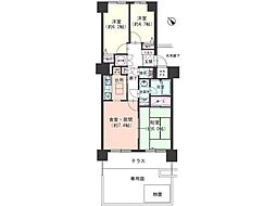 パレ・ロワイヤル盛岡A棟 3LDKの間取図画像