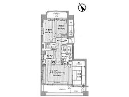 D'レスティア明治橋 3LDKの間取図画像