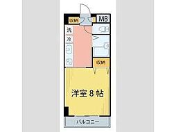 ラ・フランスマンション本町 1Kの間取図画像