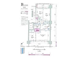 ポレスター弘前公園 3LDKの間取図画像