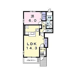 間取図画像 1LDK