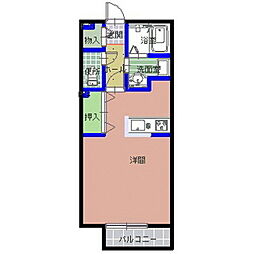 アーク・エム 1Kの間取図画像