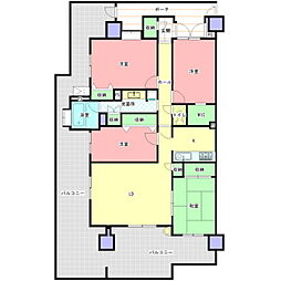 シーズガーデン水戸パークフロント 4LDKの間取図画像