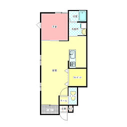 Maison Parc 1LDKの間取図画像