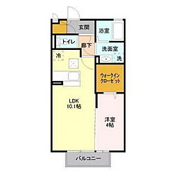 エレファント・シックス 1LDKの間取図画像
