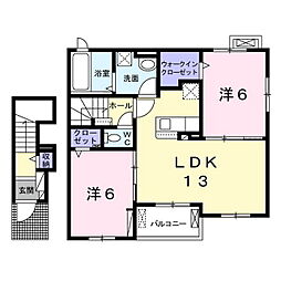Sinyashiki:AP 2LDKの間取図画像