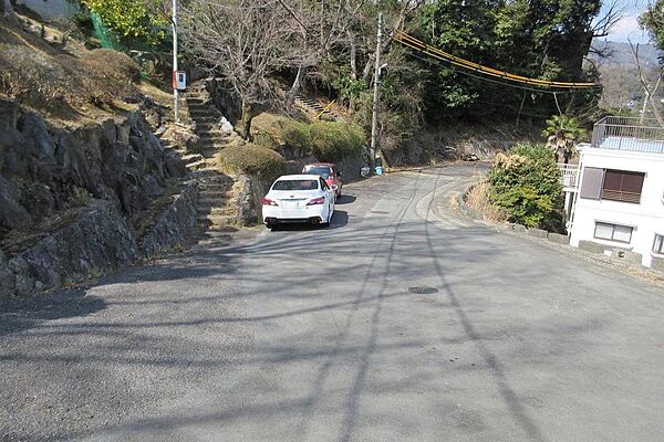 前面道路（駐車場はありません）