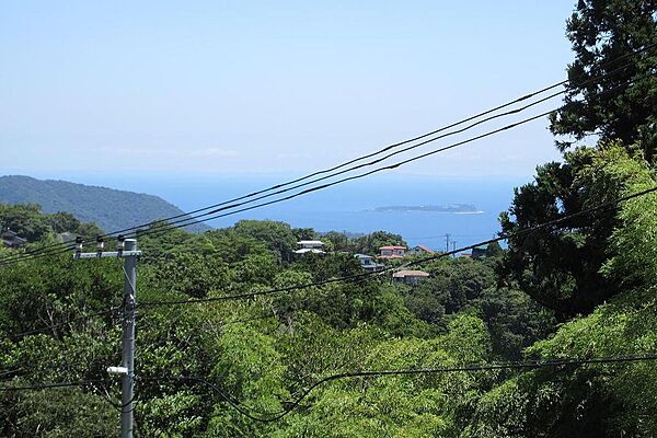 バルコニーから海眺望