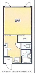 第二大仁ビル 1Kの間取図画像