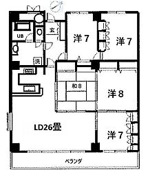 ロイヤルマンション伊豆長岡 5LDKの間取図画像