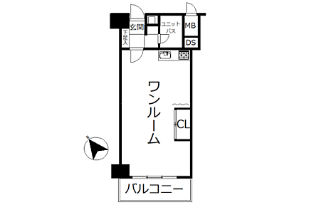 1R 間取り
