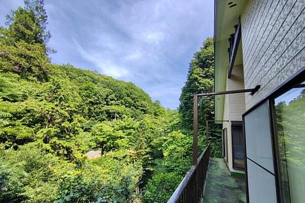緑に包まれるような、自然感じる眺望です