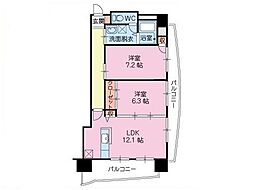 TMレジデンス末広 2LDKの間取図画像