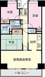ナティ沼津 3LDKの間取図画像