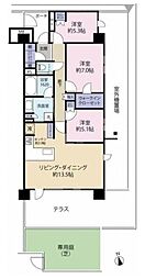 一条レジデンス西伊場 3LDKの間取図画像