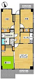 グラン・ドムール南栄 3LDKの間取図画像