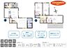 間取り：3LDK+2ウォークインクローゼットの間取りです。