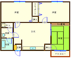 物件の間取り