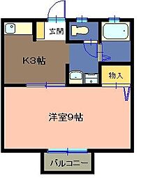 間取図画像 1K