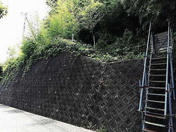 現地土地　隣地排水管を利用する場合は別途工事が必要です