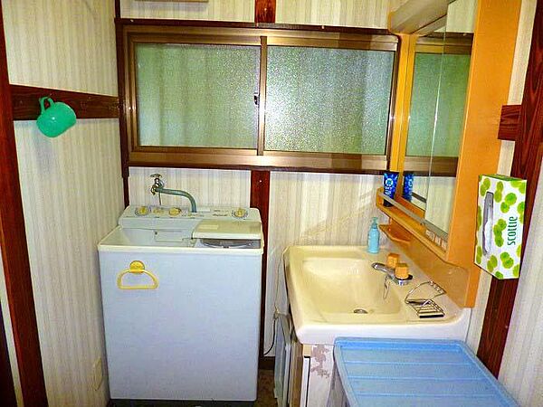 洗濯機置場のある洗面脱衣所