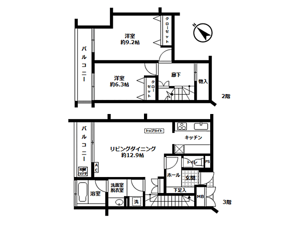 間取り：322000625564