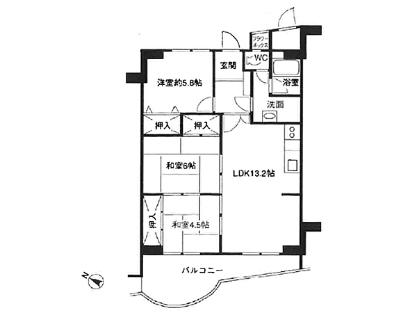 間取りを拡大表示