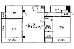熱海来の宮マンション 3SLDKの間取図画像