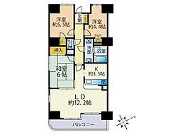 藤和シティコープ沼津2 3LDKの間取図画像
