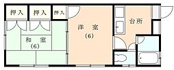 マイメゾン 2Kの間取図画像