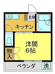 JR東海道新幹線 静岡駅 バス20分 静大片山下車 徒歩2分の賃貸アパート 1階1Kの間取り