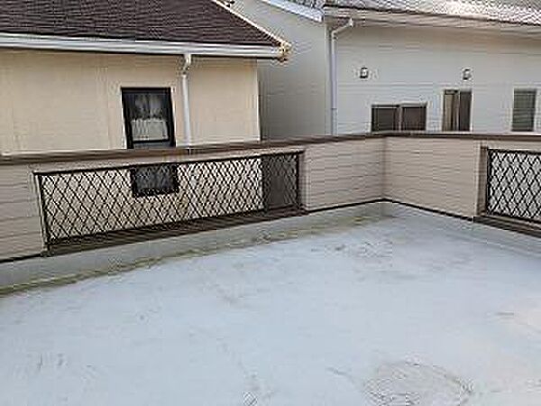 広いベランダ