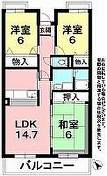 メゾン幸 3LDKの間取図画像