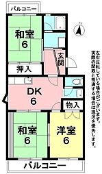 間取図画像 3DK