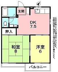 間取図画像 2DK