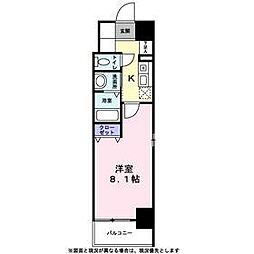 JR東海道本線 沼津駅 徒歩6分の賃貸マンション 3階1Kの間取り