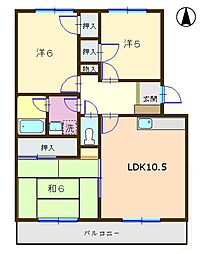 間取図画像 3LDK