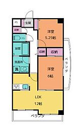 フォーシーズン1 2LDKの間取図画像