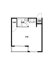 大三ビル ワンルームの間取図画像