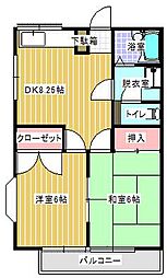 間取図画像 2DK