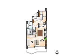 浜松ダイカンプラザ 1SLDKの間取図画像