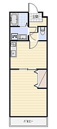 スプランドゥール 1DKの間取図画像