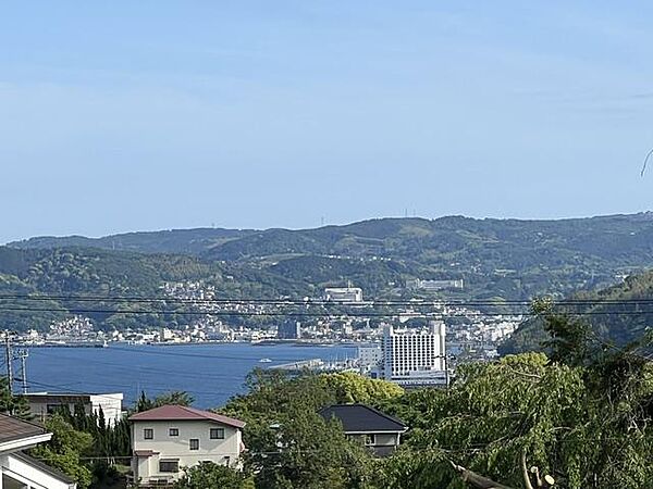 海、伊東市花火大会を望む眺望