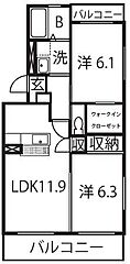 物件の間取り